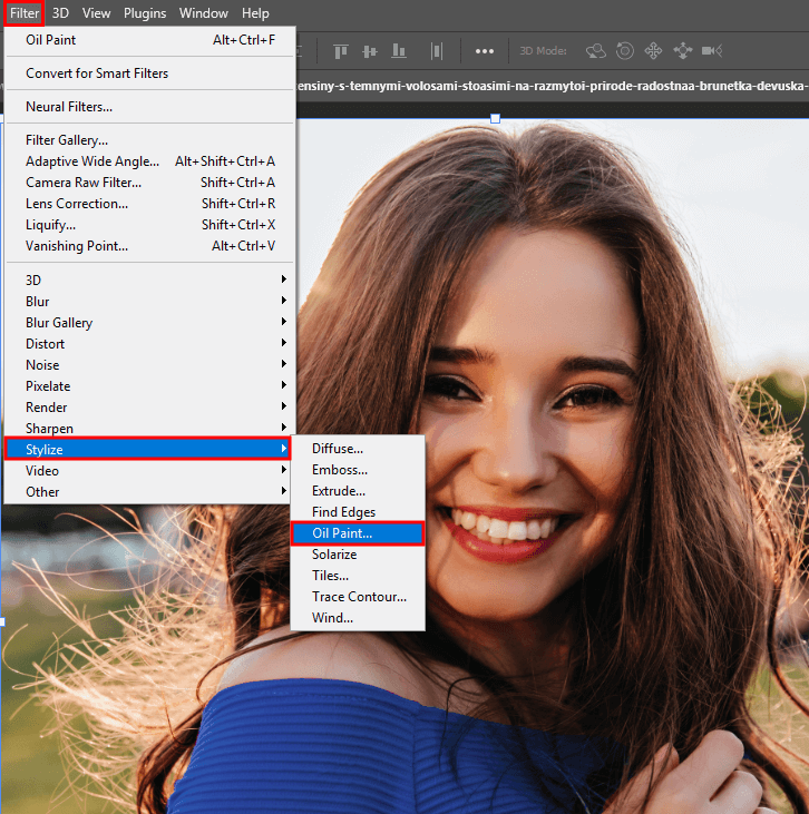 painterly effect photoshop oil paint