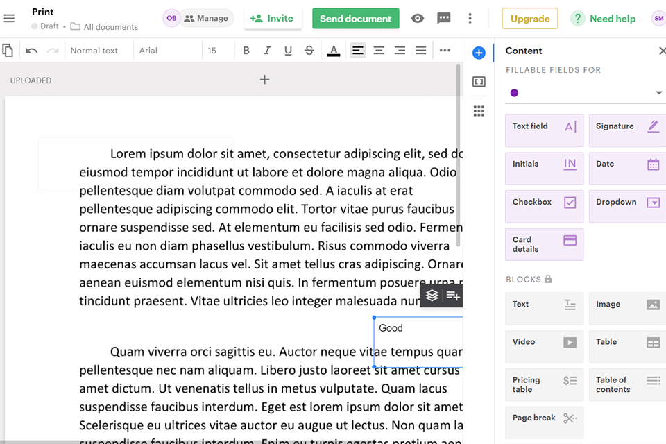 برنامج pandadoc مثل علامة adobe