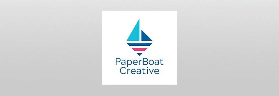 paper boat creative logo