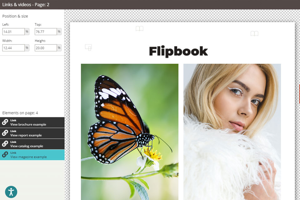 paperturn flipbook animation program interface