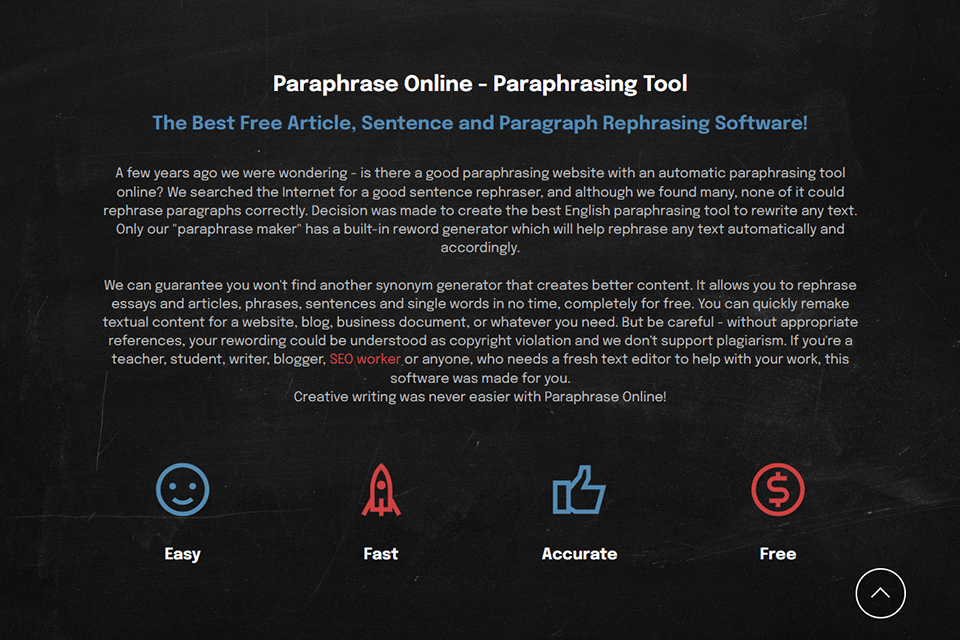 Paraphrase online paraphrasing tool review 2025
