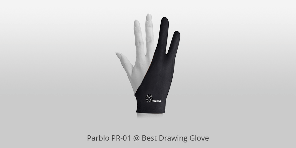 Mixoo Artists Gloves 2 Pack - Palm Rejection Gloves with Two