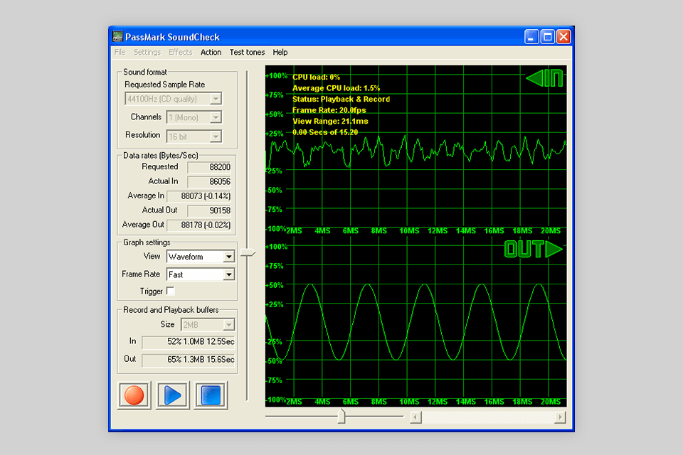 passmark soundcheck microphone testing software