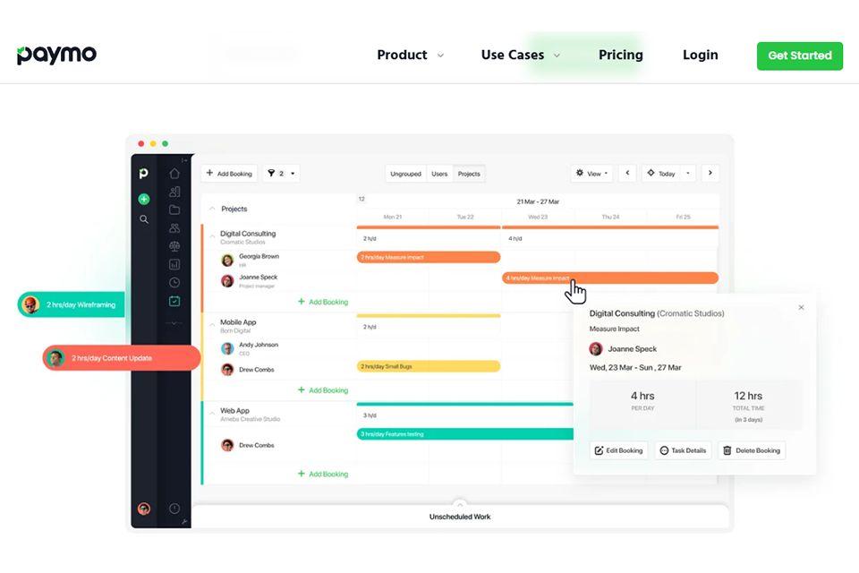 paymoapp scheduling software