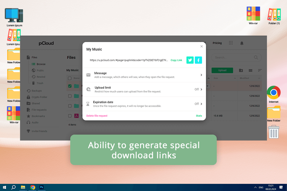 pcloud cloud storage for photos