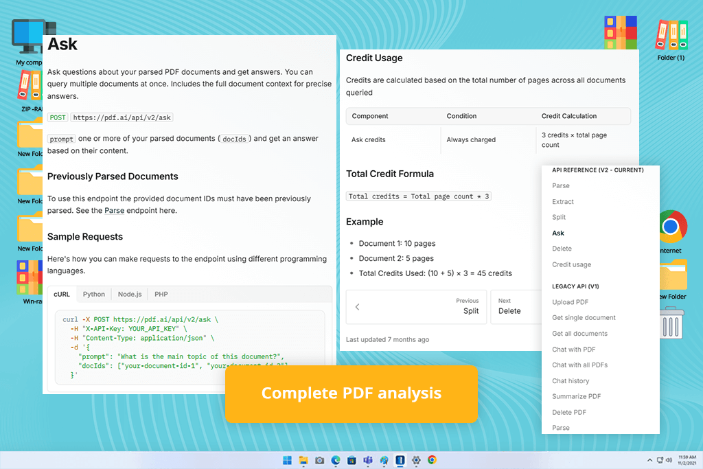 pdf ai document analysis online