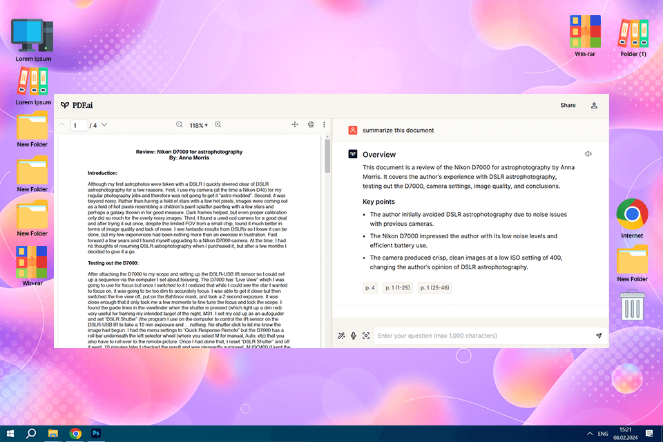 pdf ai summarizing