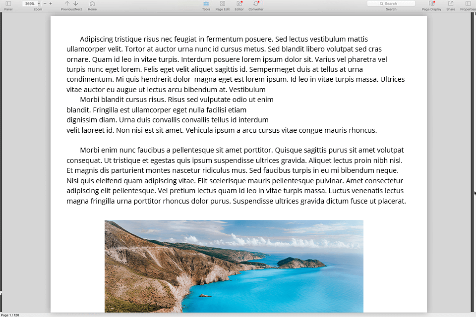 واجهة قارئ pdf
