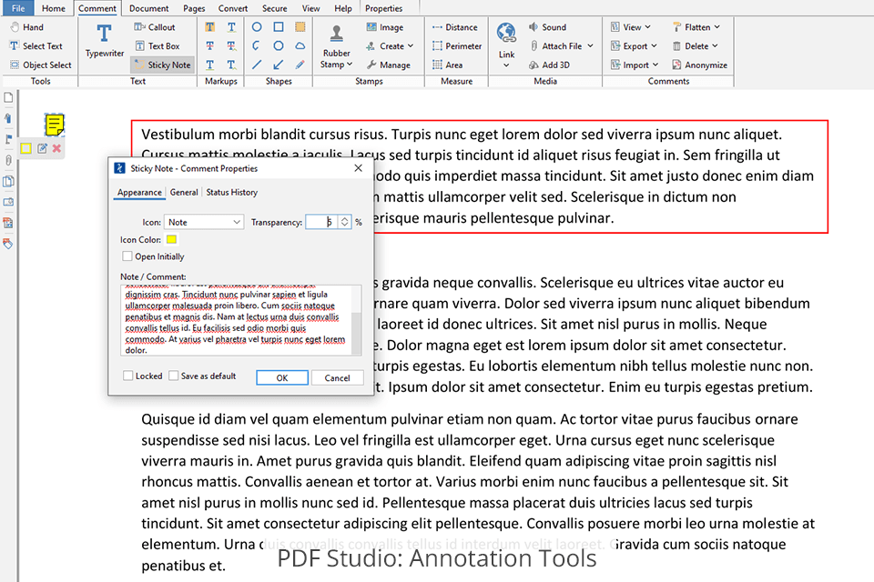 pdf studio annotation tools