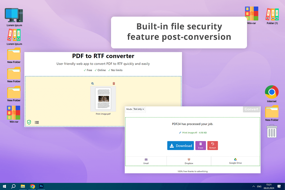 pdf24 tools pdf to rtf converter