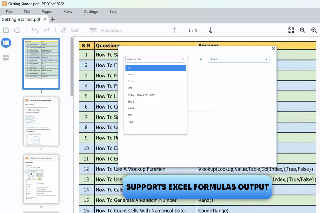 pdfchef pdf to excel converter