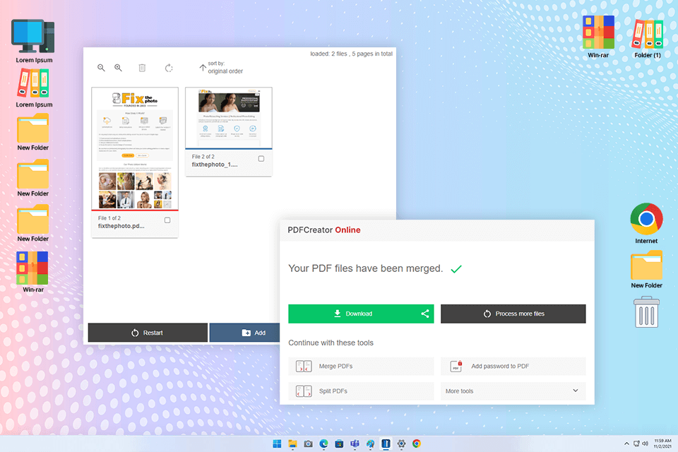 pdfcreator pdf merge software