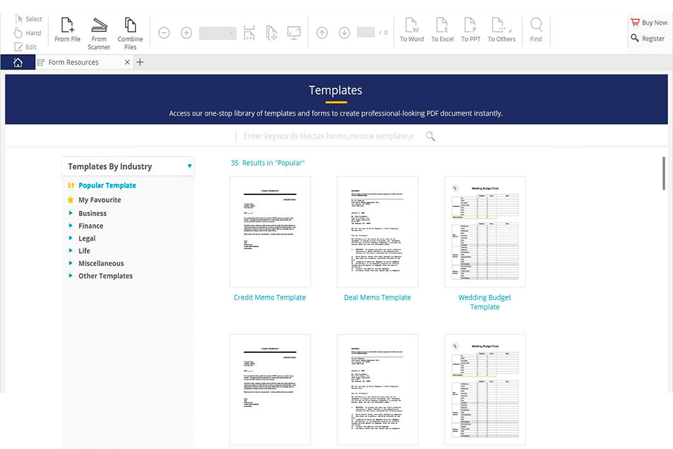 pdfelement editores pdf para mac interface