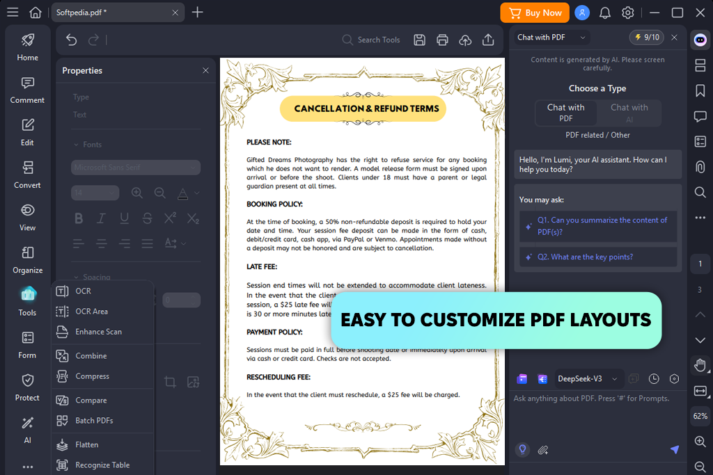 pdfelement interface