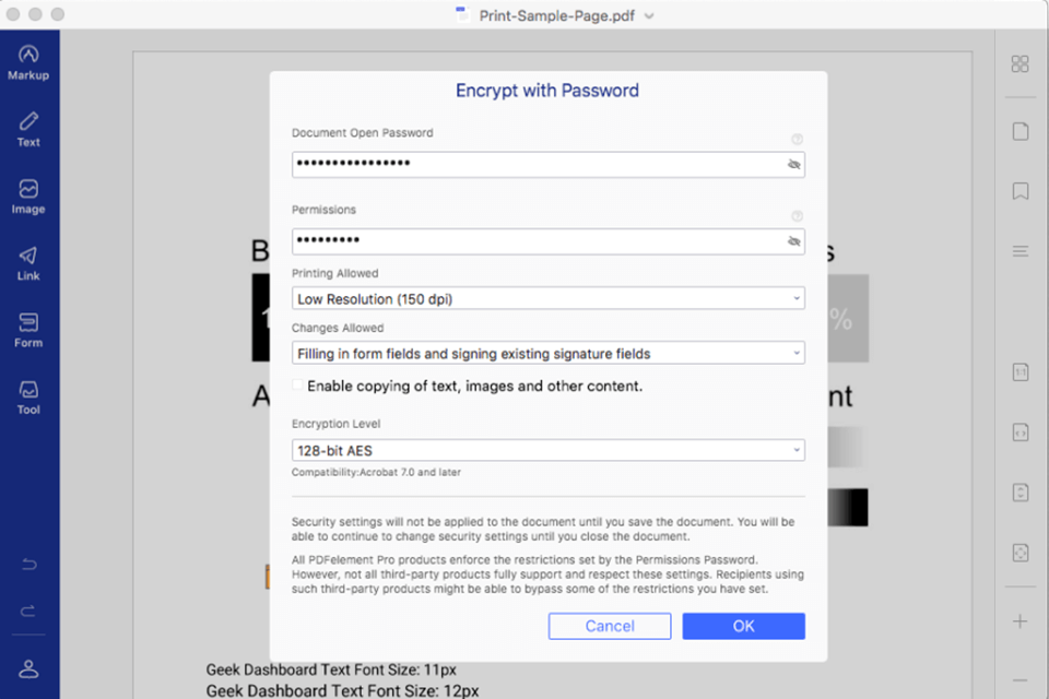 برنامج تشفير pdfelement pdf