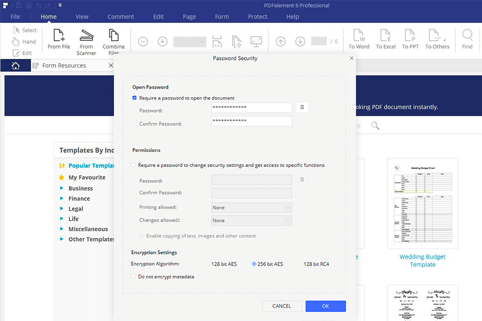 pdfelement pdf locker tool for windows interface