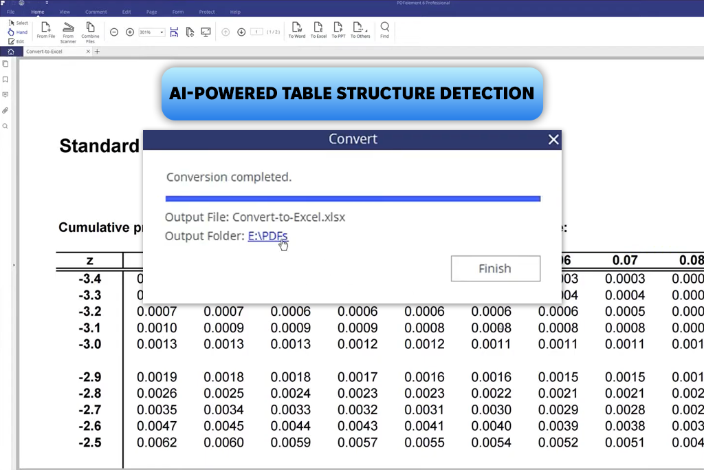 pdfelement pdf to excel converter