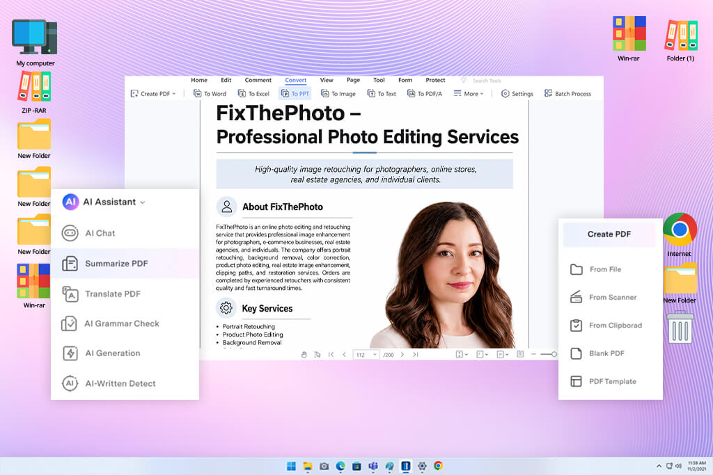 pdfelement scanned pdf enhancer