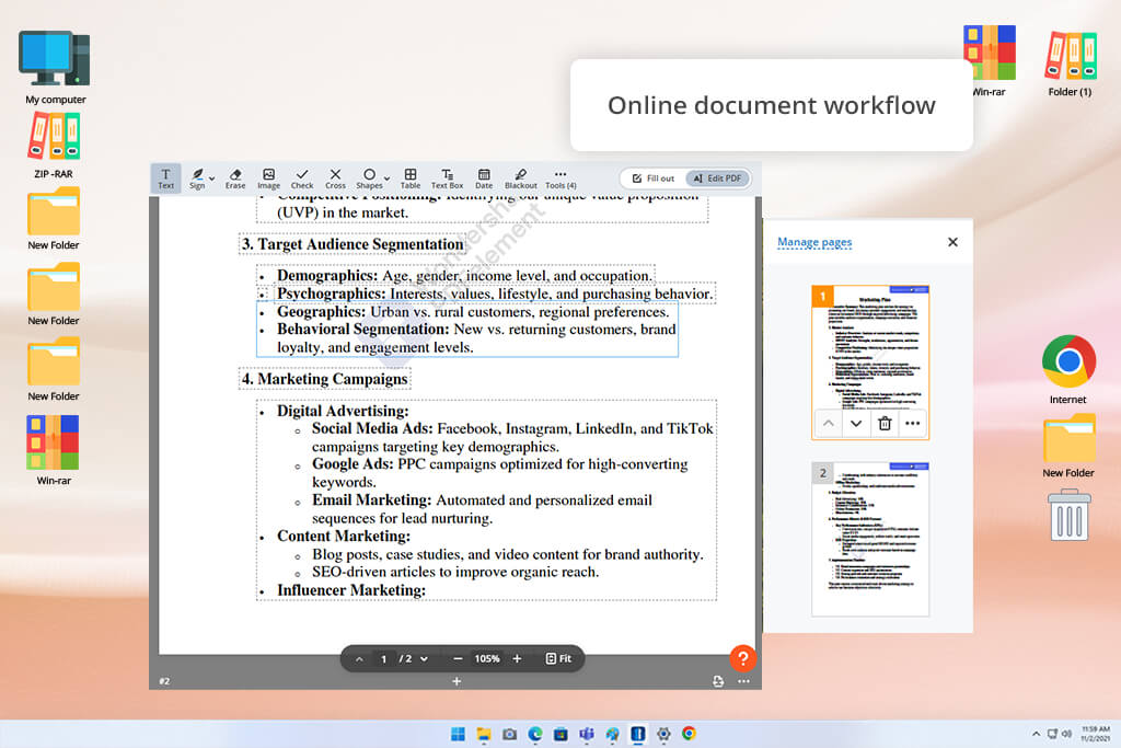 pdffiller online pdf watermark remover