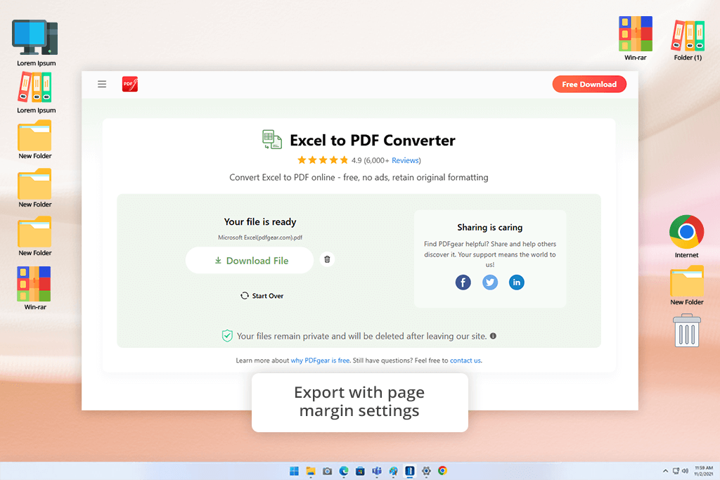 pdfgear excel to pdf converter