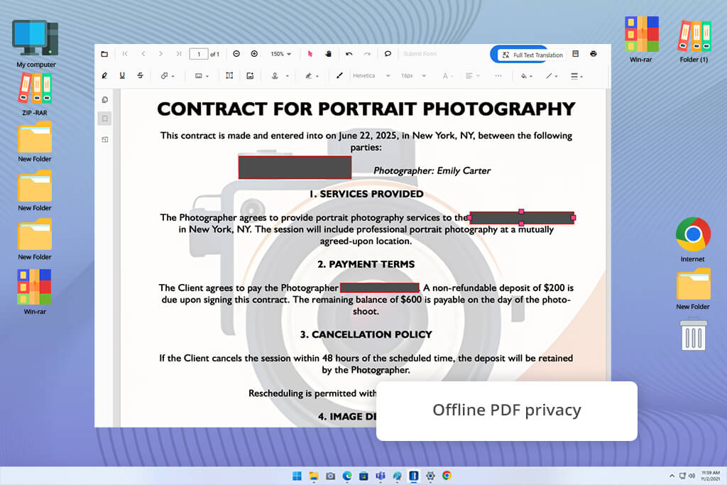pdfgear free pdf redactor