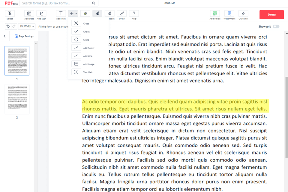 pdfliner sejda pdf editor alternative interface