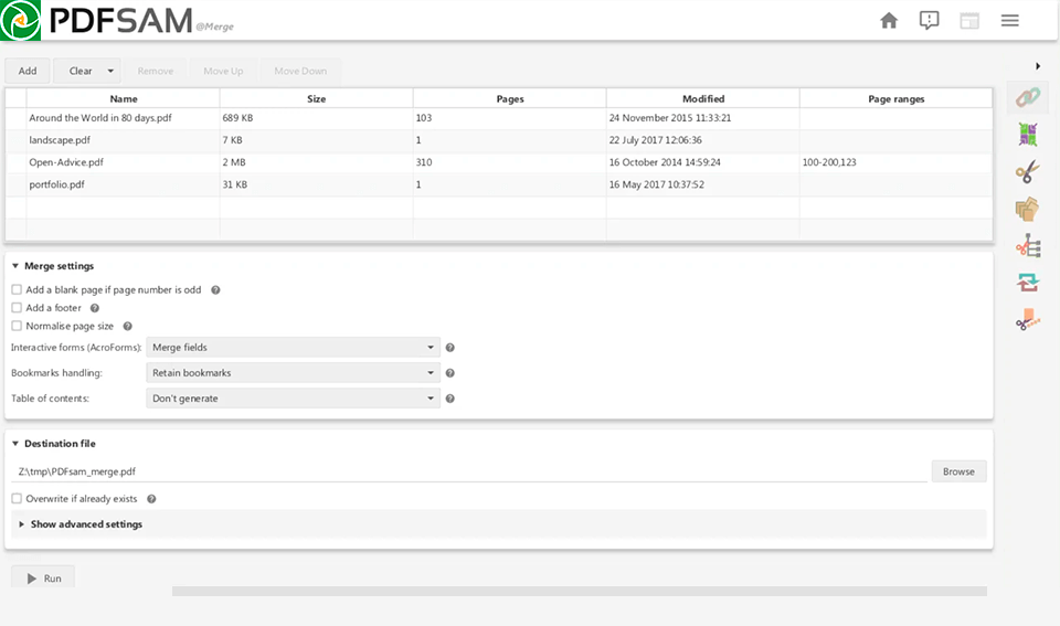 Программа пдф для виндовс 10. Pdf Basic. PDFSAM config степень сжатия pdf. Метод range merge. Fit Page Size and merge pdf.