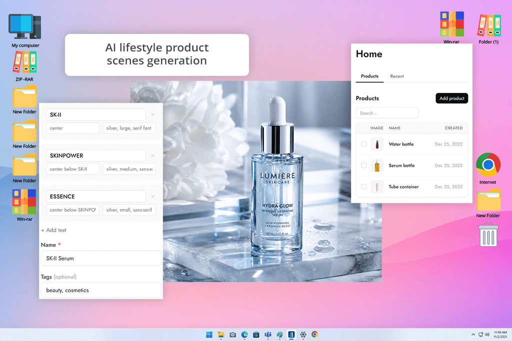 pebblely ai product photo generator