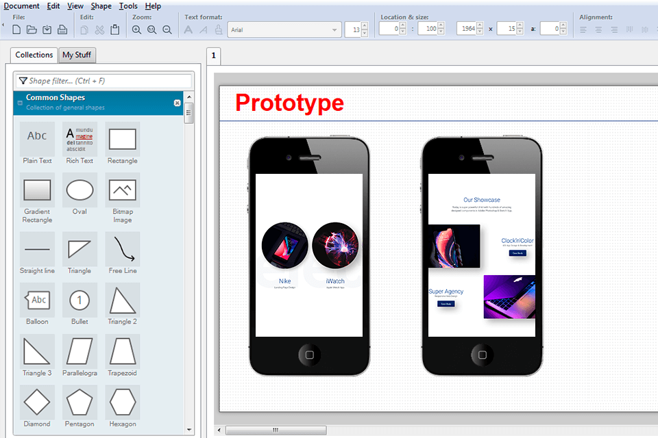 pencil project ui design software interface