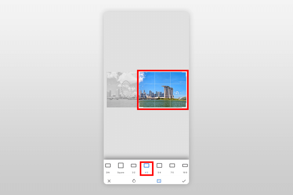 perform second split to make seamless multi post instagram