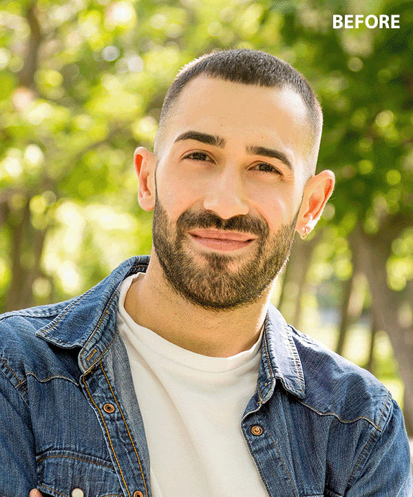 perm filter for guys before and after