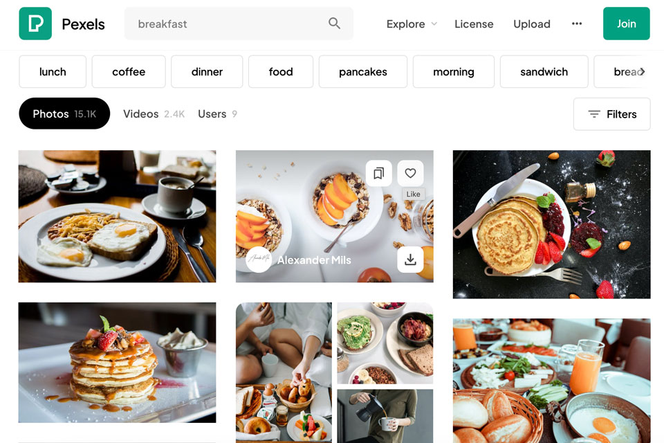 pexels storyblocks alternative interface