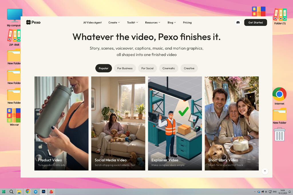 pexo ai ai tiktok video generator