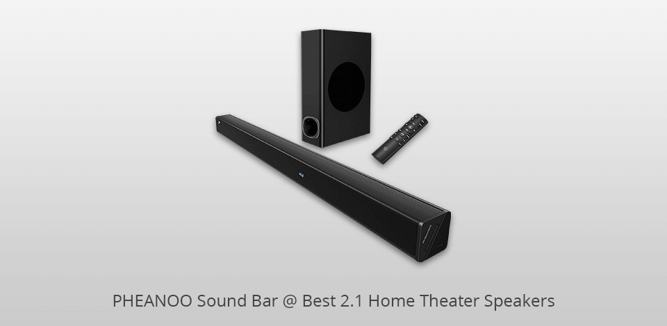 pheanoo sound bar 2-1 home theater speakers