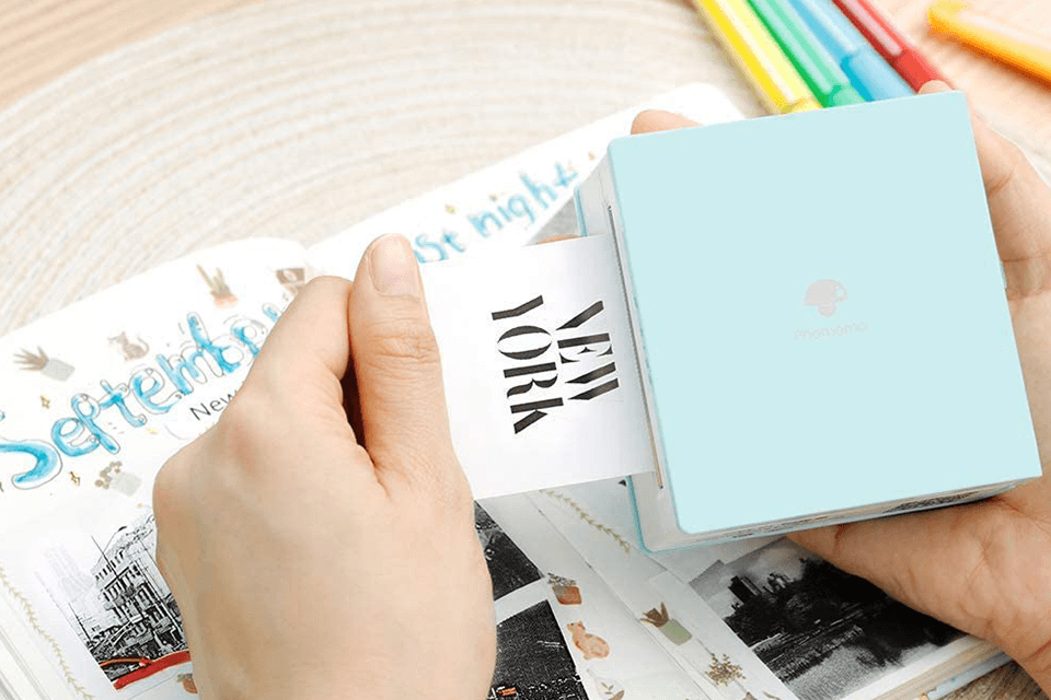 phomemo m02 portable photo printer example