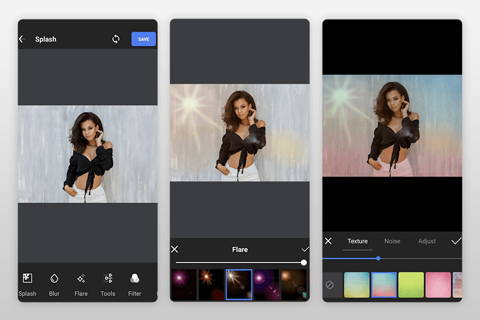 photo blender free image overlay app interface