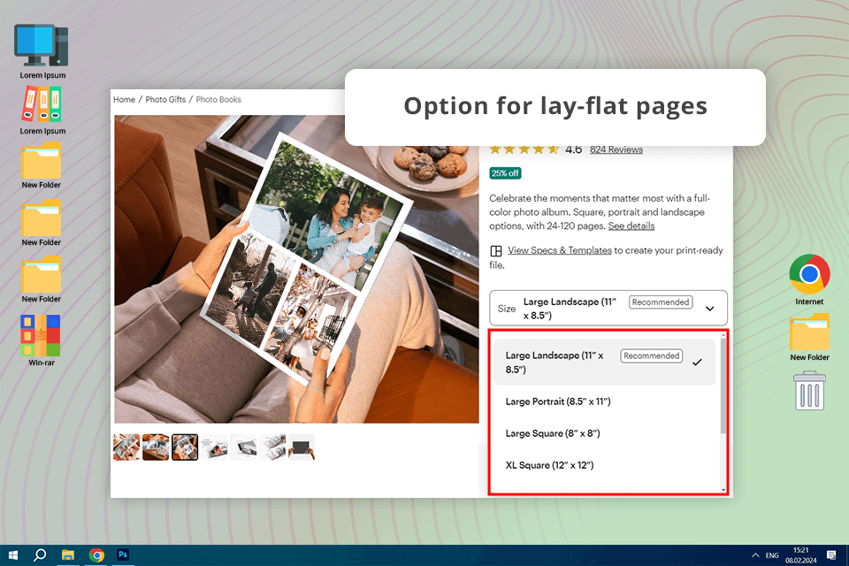vistaprint site to make photo books