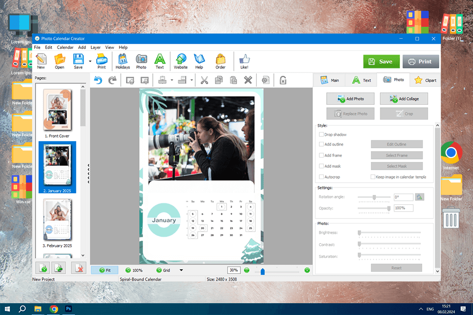 photo calendar creator calendar making software