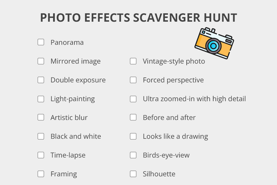 17 Photo Scavenger Hunt Ideas For Adults And Kids