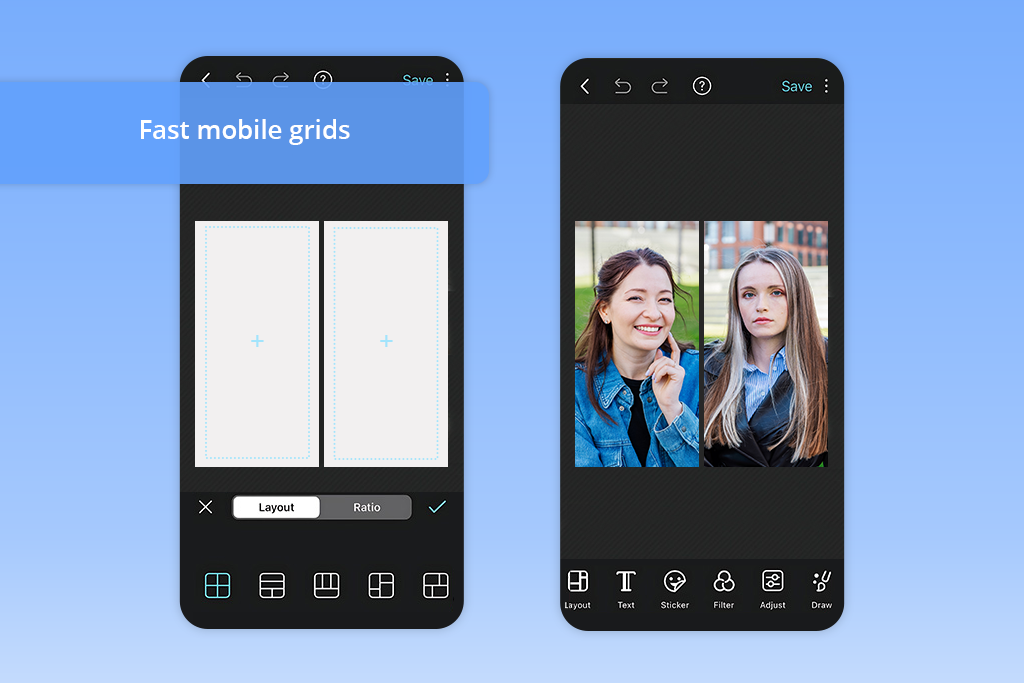 best photo grid maker photogrid app interface