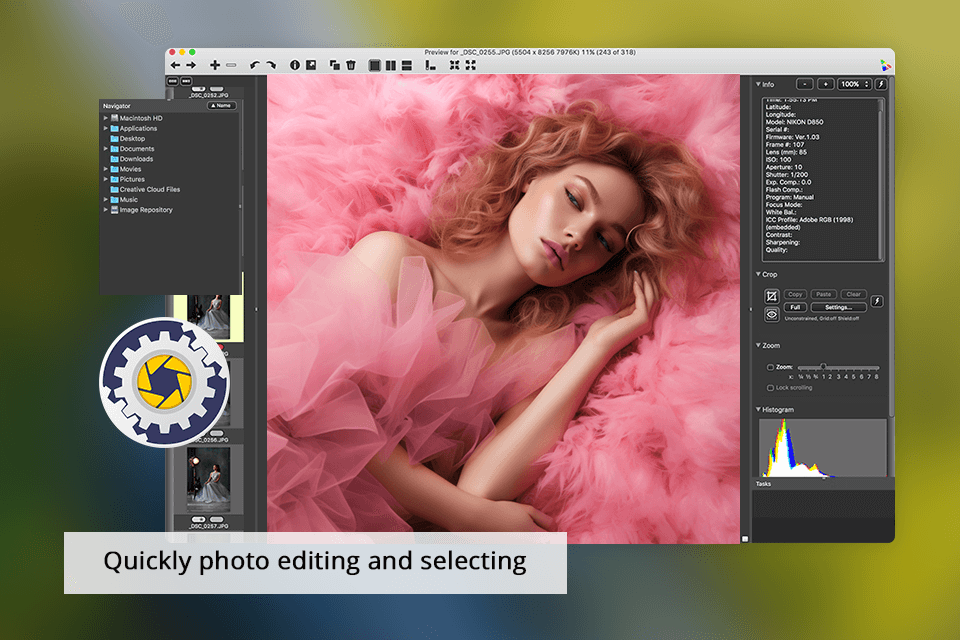 photo mechanic interface