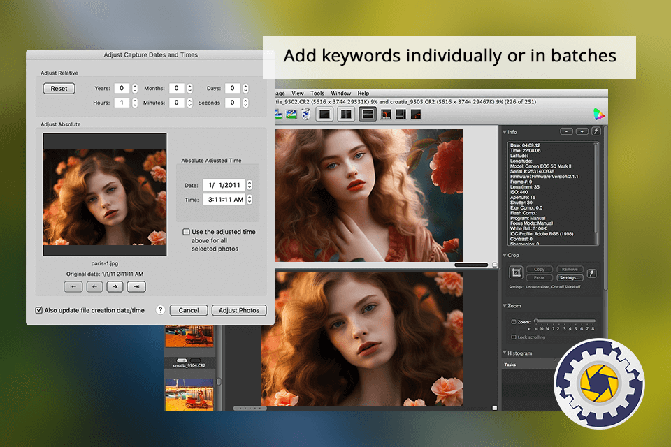photo mechanic organizing