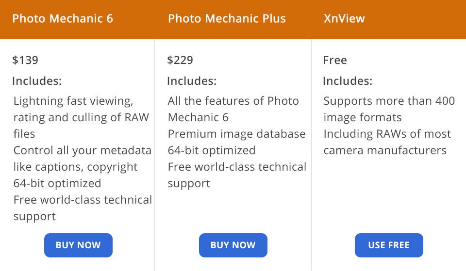 Photo Mechanic vs XnView: What Software to Choose