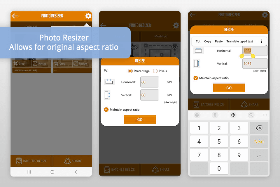 photo resizer app to resize photos