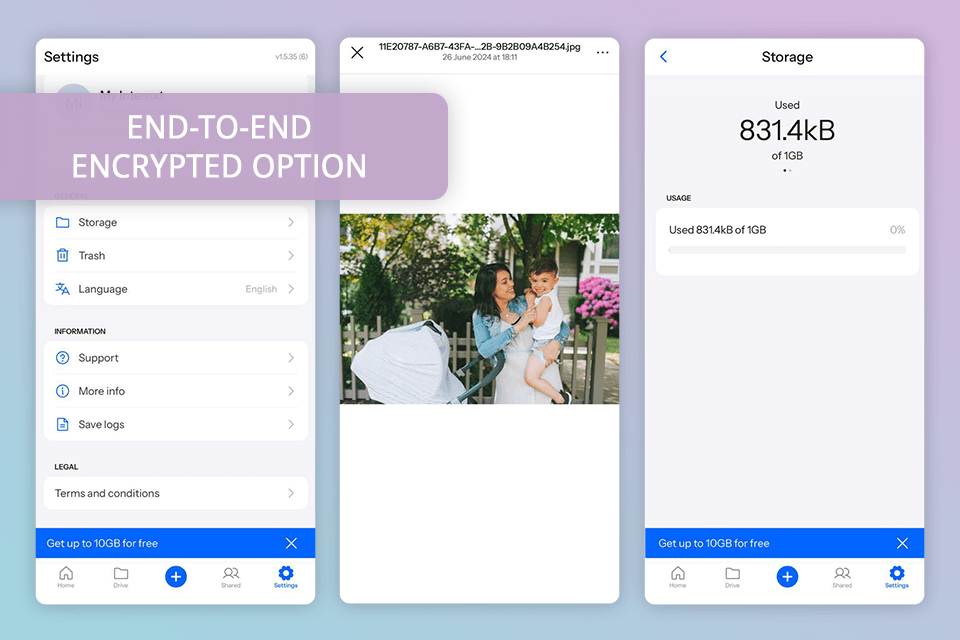 photo sharing app internxt photos