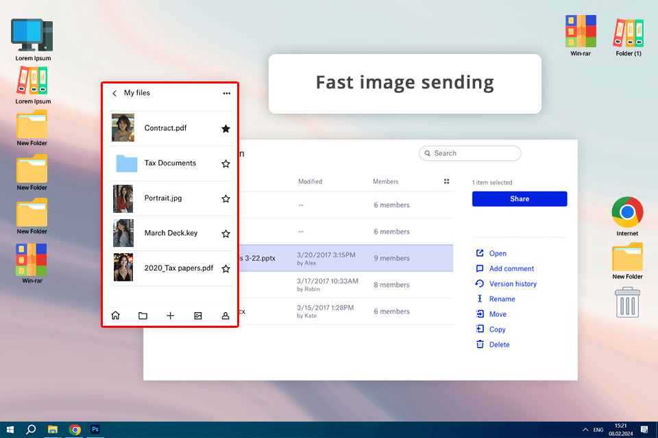 photo sharing site dropbox