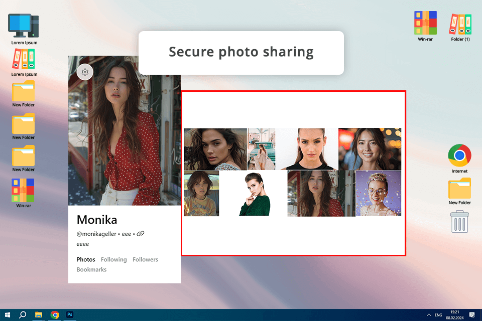 photo sharing site glass