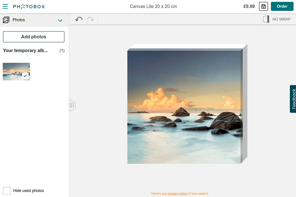 photobox photo tiles website