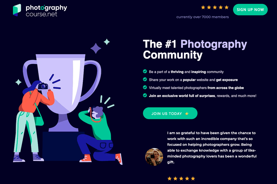 photographycoursenet website