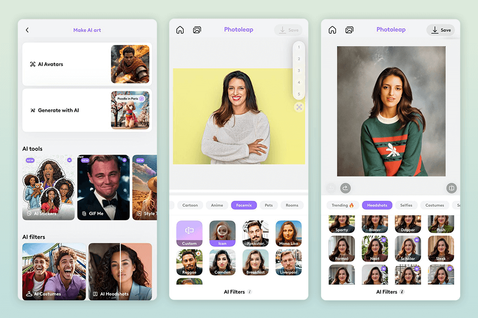 photoleap ai yearbook photos app